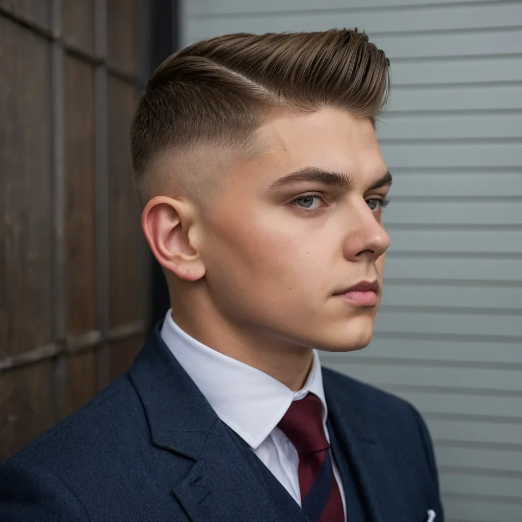Business Boy Cutclassic schoolboy cut with 1