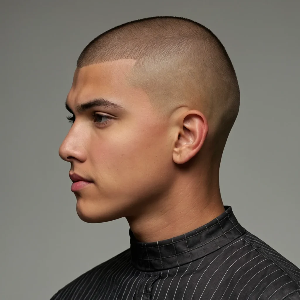 Buzz Cut with LineUpboy with very short b 1