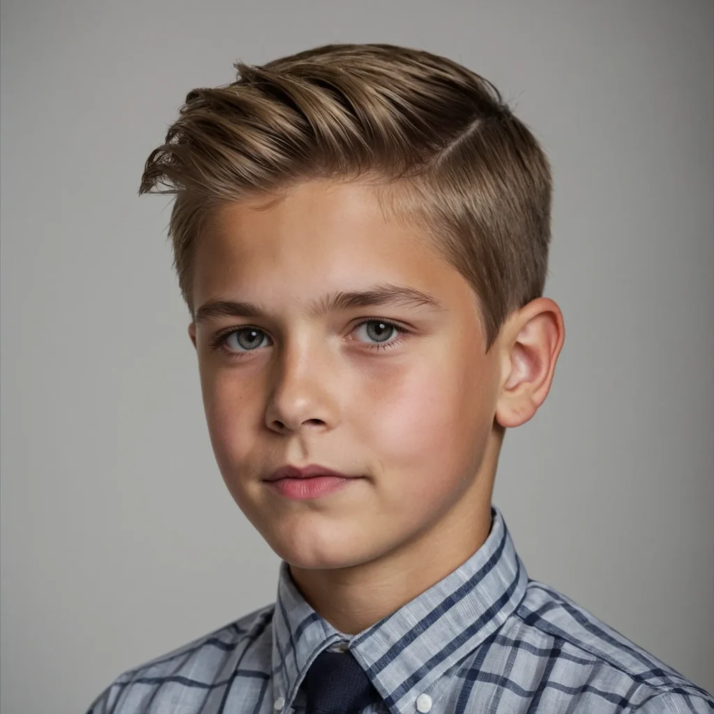 Clean Cut with Side Flowclean boys haircut 1