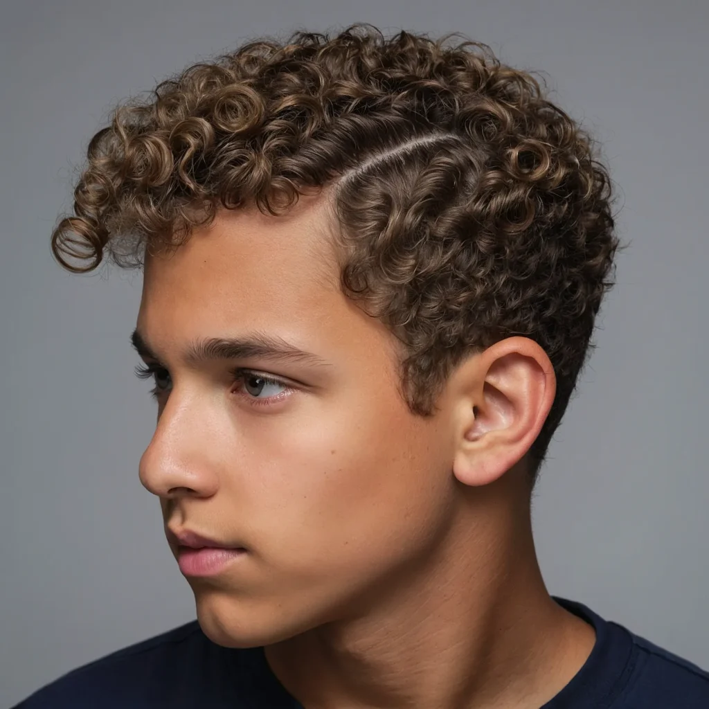 Curly Top with Low Fadeboy with naturally c 1