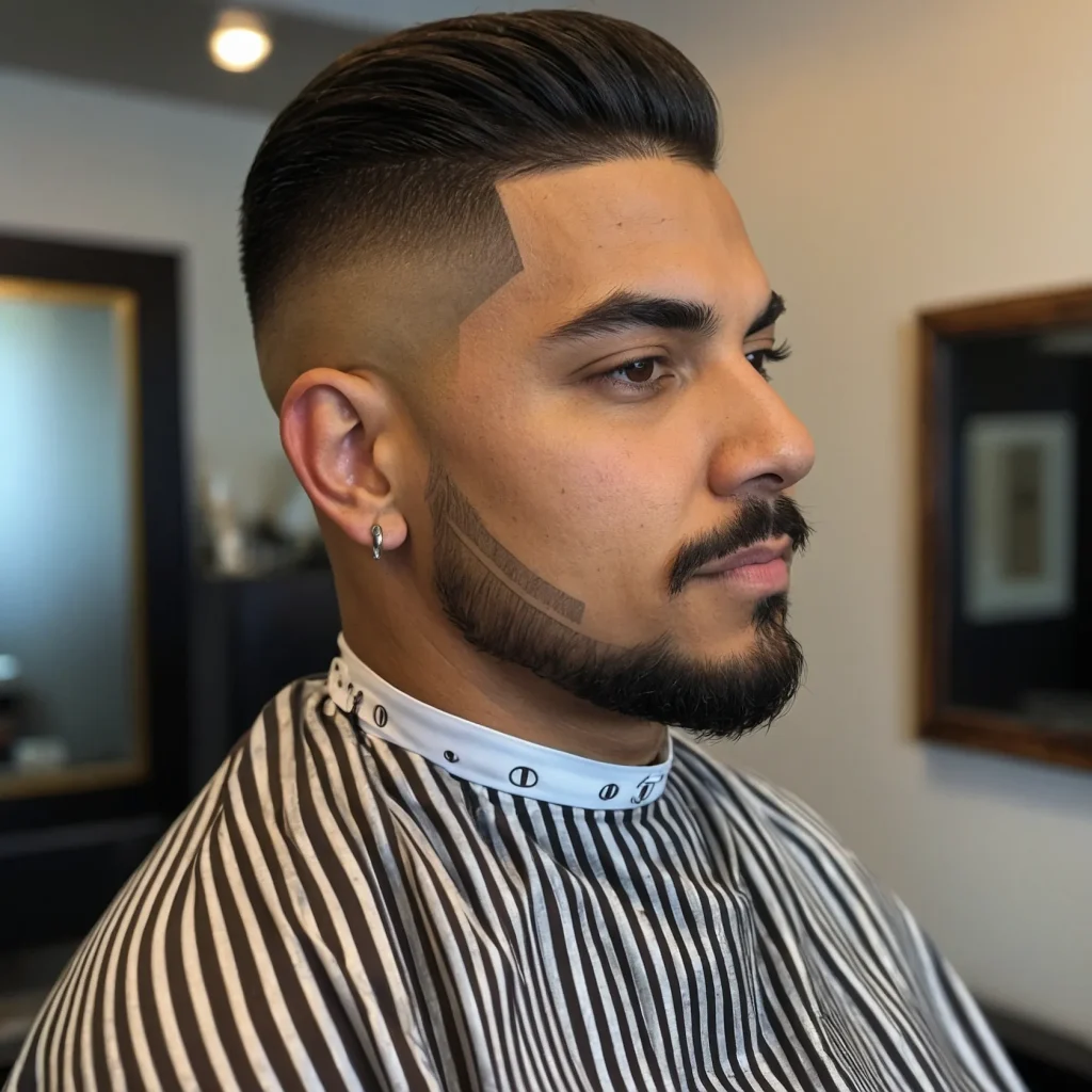 Dollar Sign or Symbol Etchsharp fade haircu 2