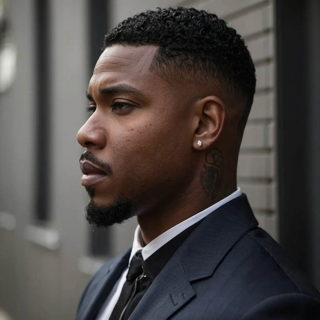 Drop FadeBlack man with drop fade haircut 2