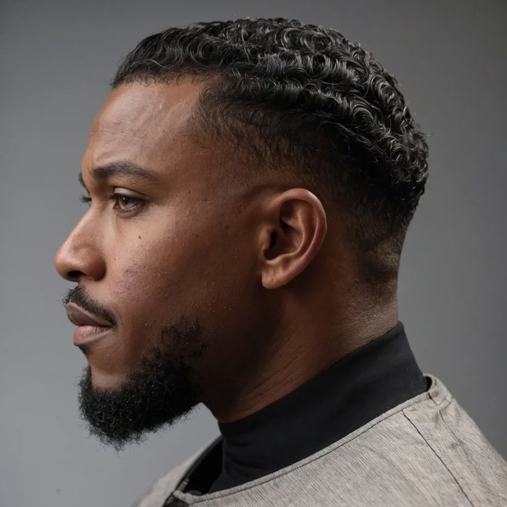 Ducktail FadeBlack man with ducktail fade 2