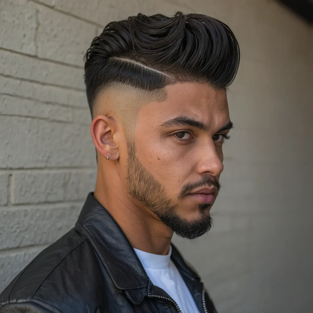 Fade with Angel Wing Linesdramatic taper f2
