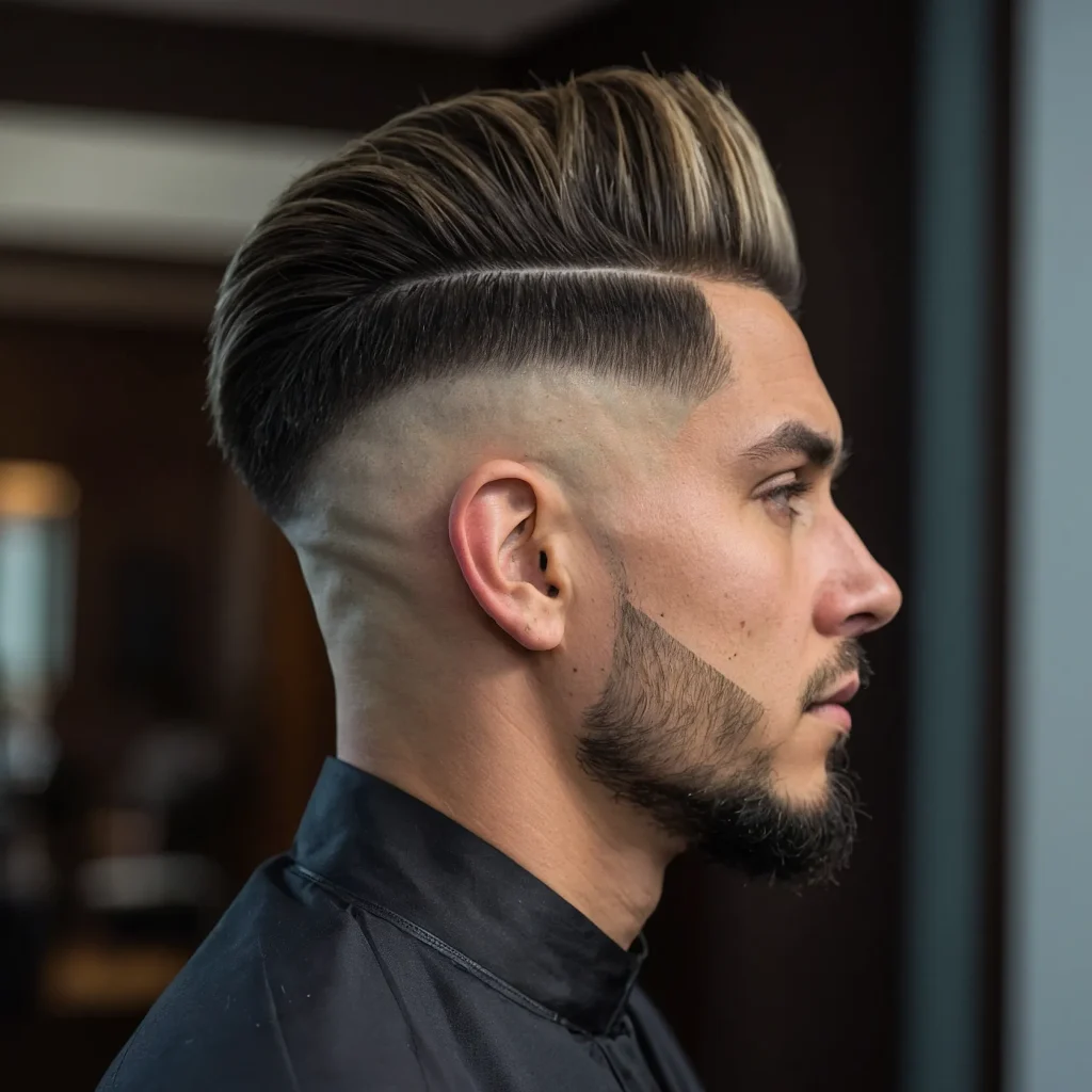 Fade with Diagonal Slash Linesman with sh 2