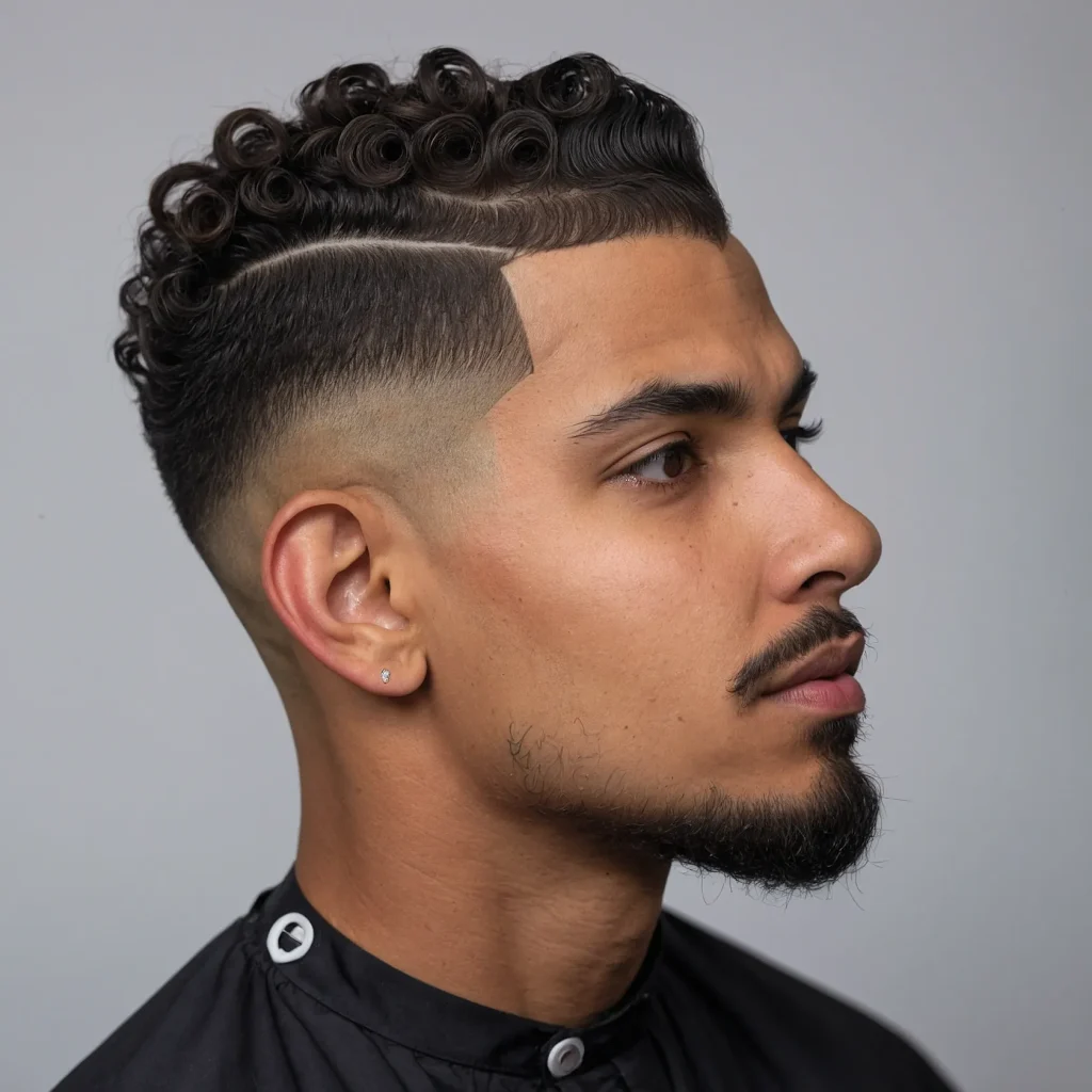 Fade with Heart Shapessoft taper fade hairc 2