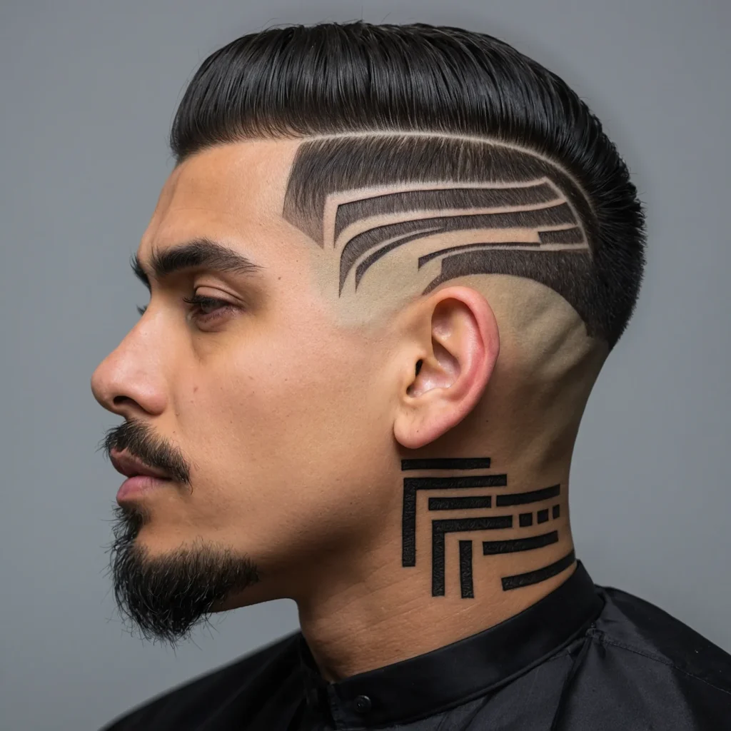 Fade with Maze or Labyrinth Patternman with 2