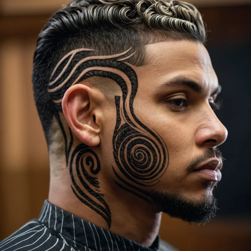 Fade with Spiral Hair Artbold spiral clippe 2