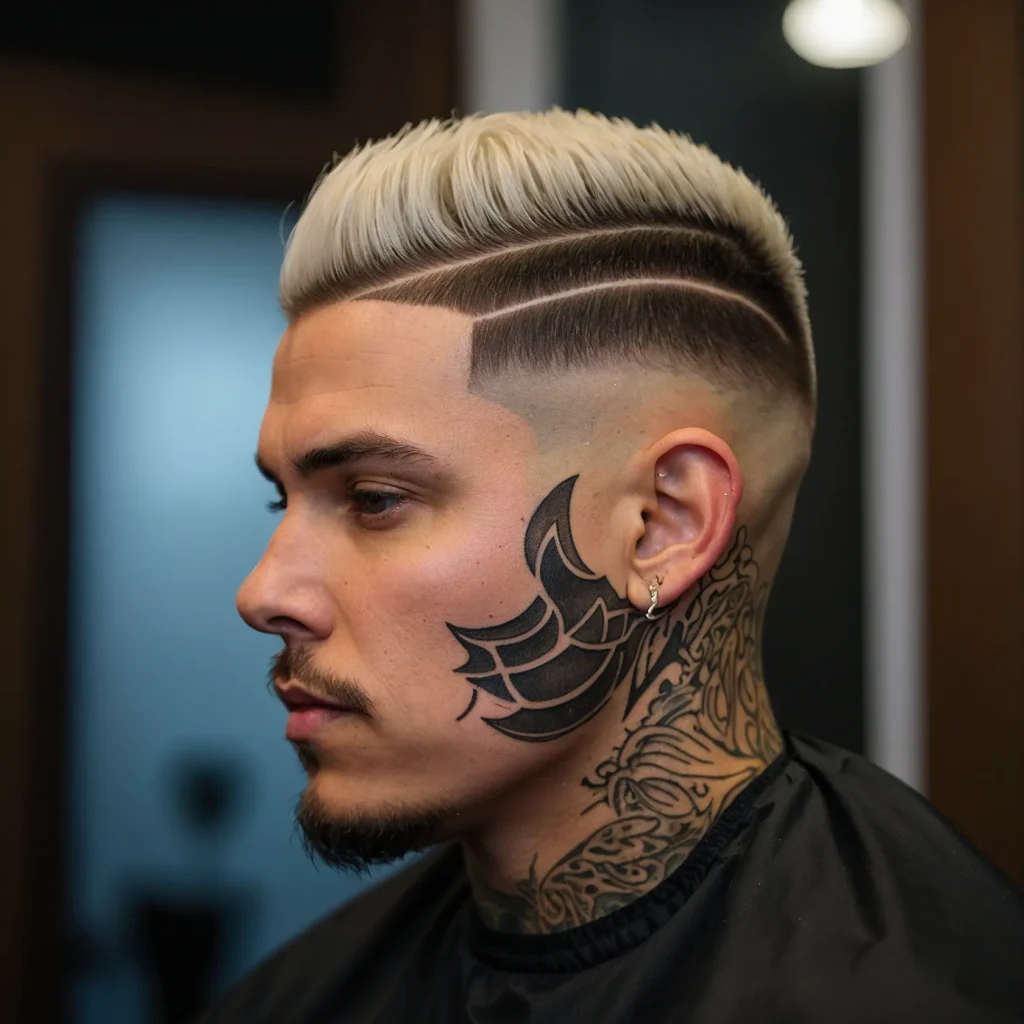 Hair Tattoos Logo or Icon Shaved Inman wit 2