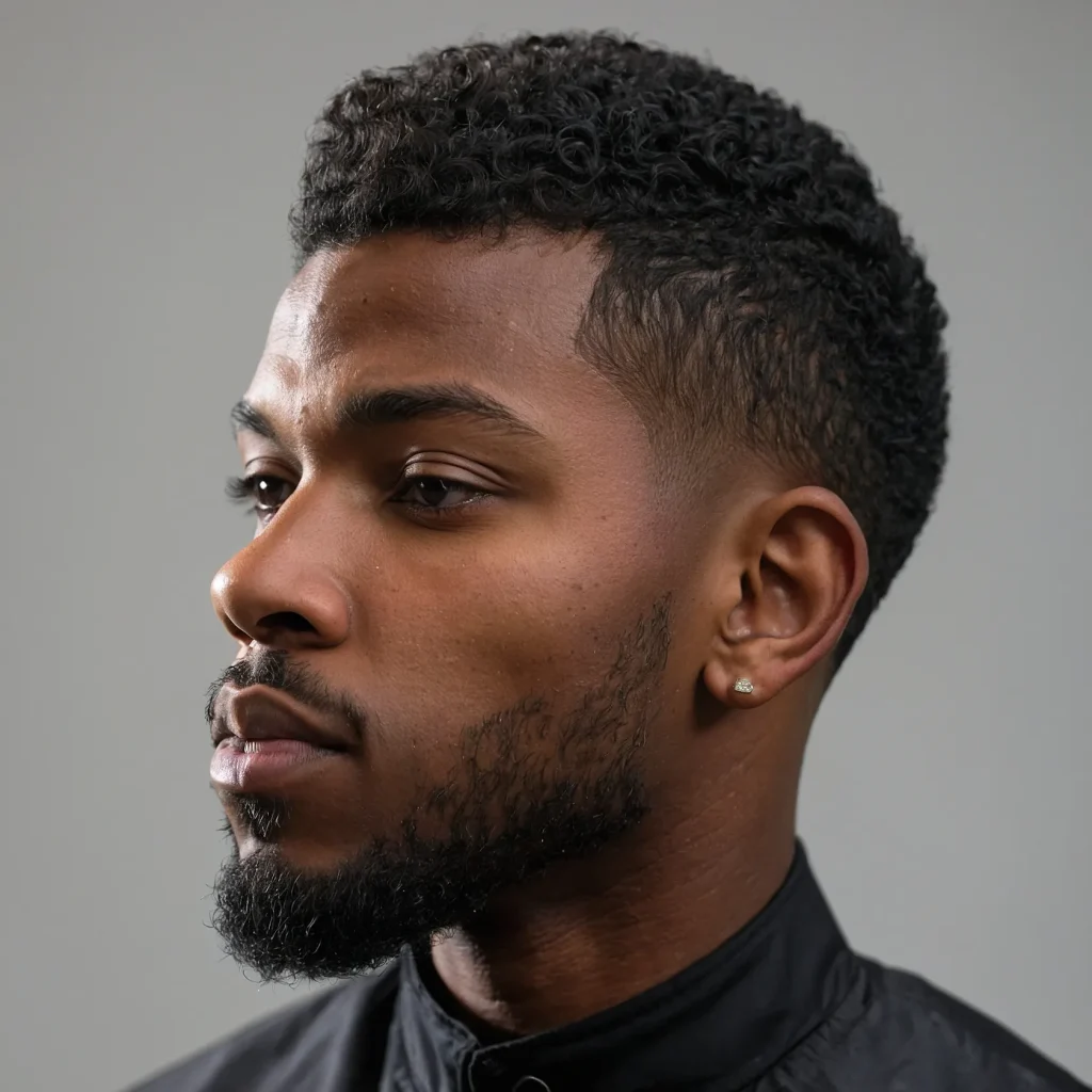High Taper FadeBlack man with high taper 2