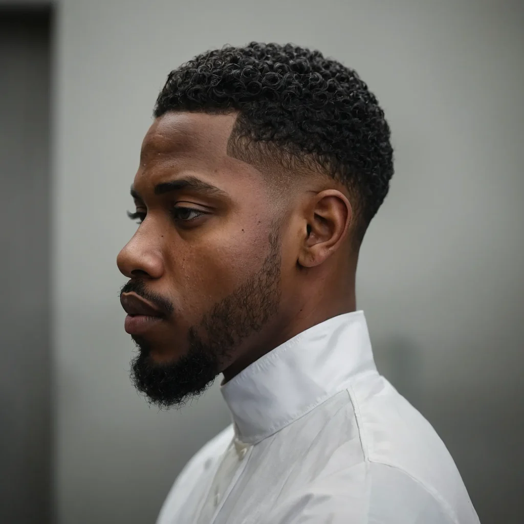 Low Taper FadeBlack man with clean low t2