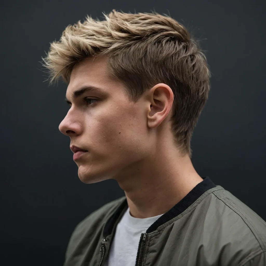 Messy Crop with Tapered Necklineboy with 1