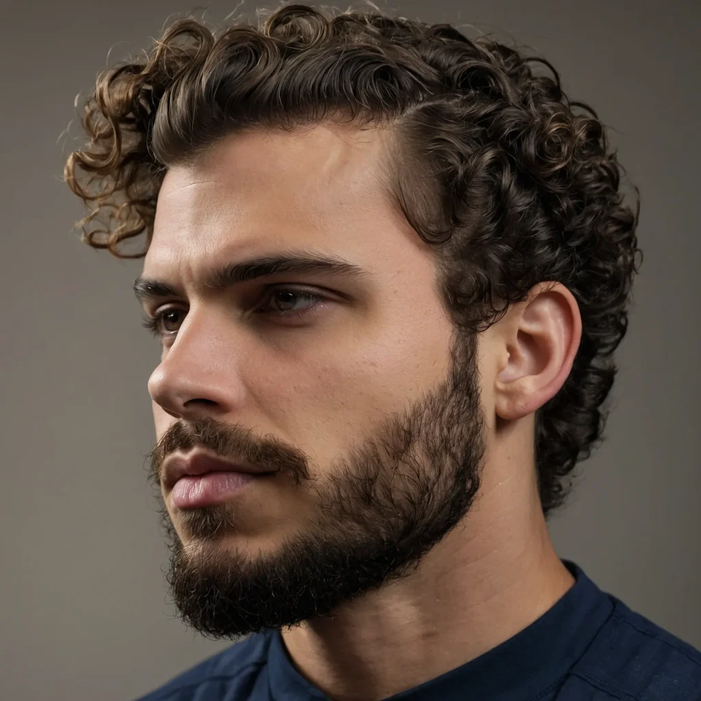 Mid Fade Curly Top