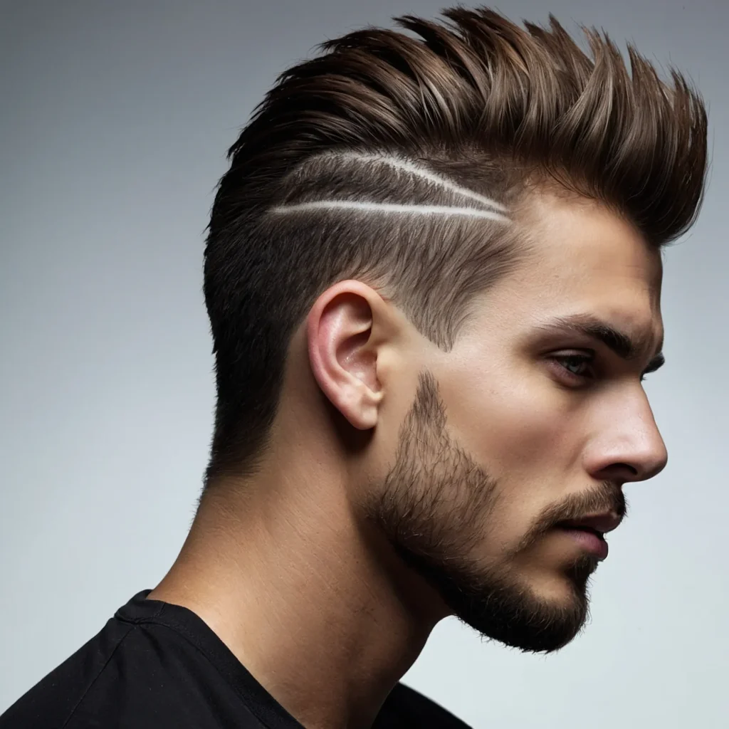 Mid Fade Faux Hawk