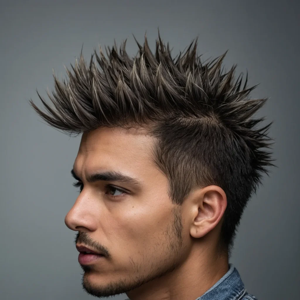 Mid Fade Spiky Cut
