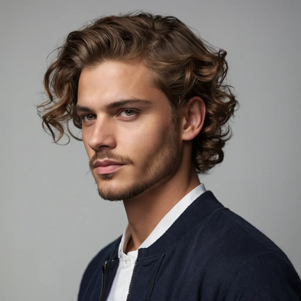 Mid Fade Tousled Waves