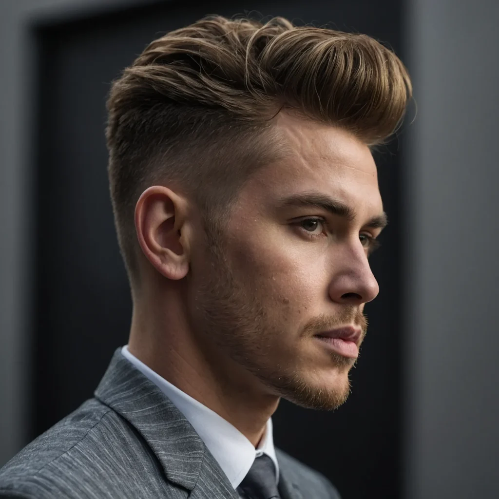 Mid Fade with Drawn Line