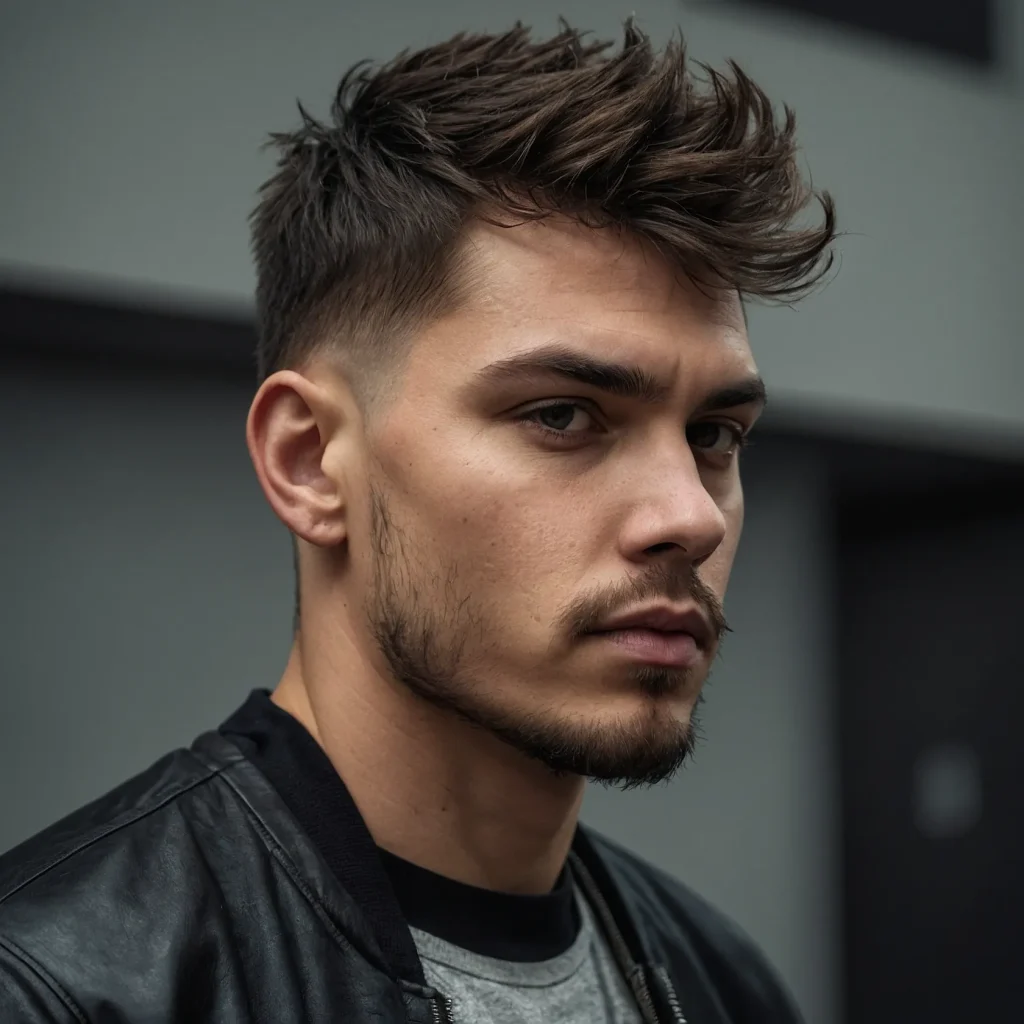 Mid Fade with Textured Fringe