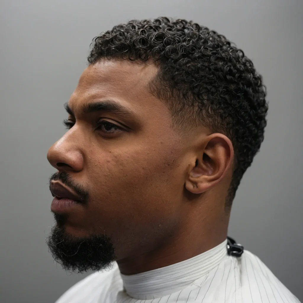 Mid Taper FadeBlack man with mid taper f2