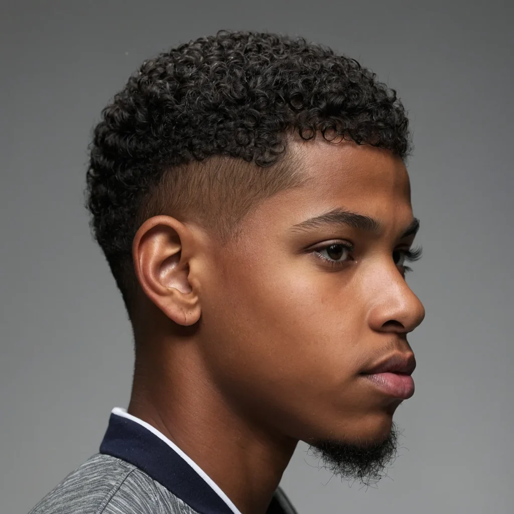 Short Afro with LineUpshort afro on boy w 1