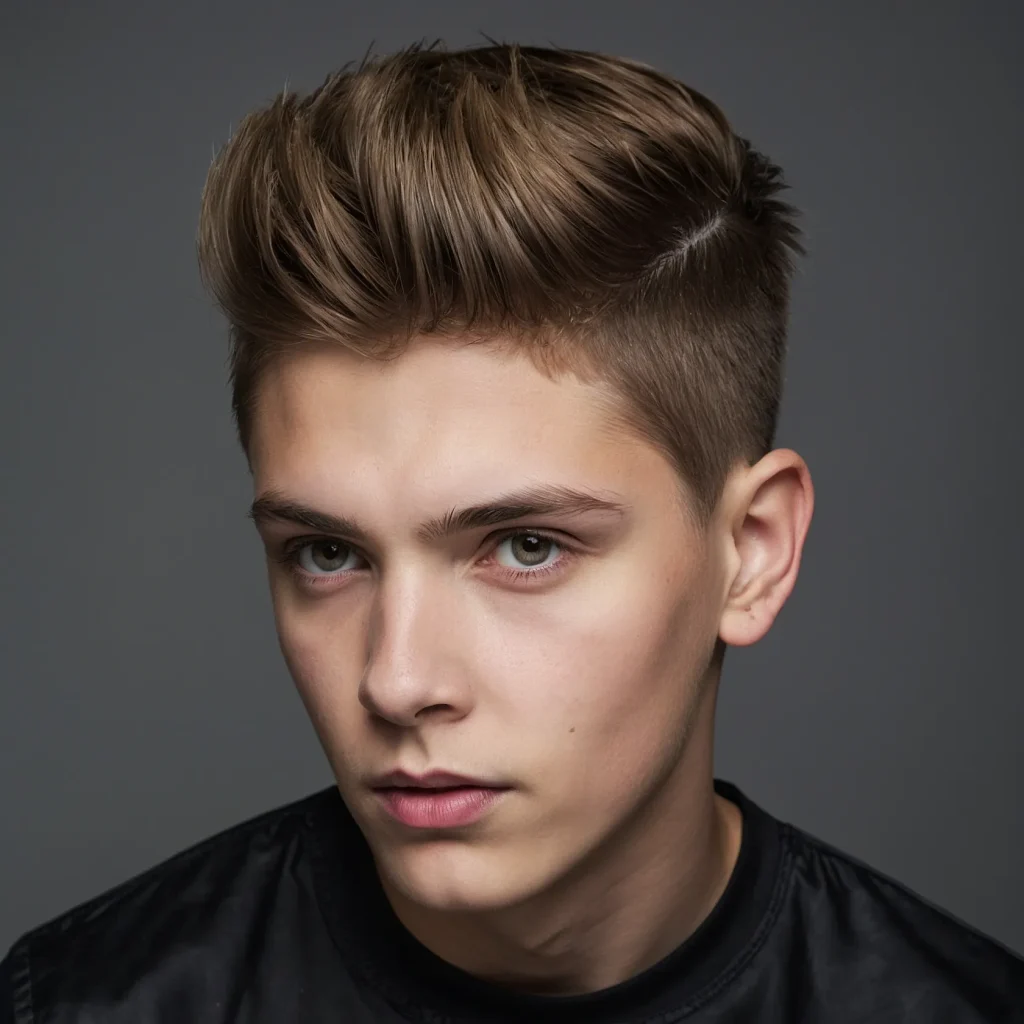 Short Quiffboy with short front quiff and 1
