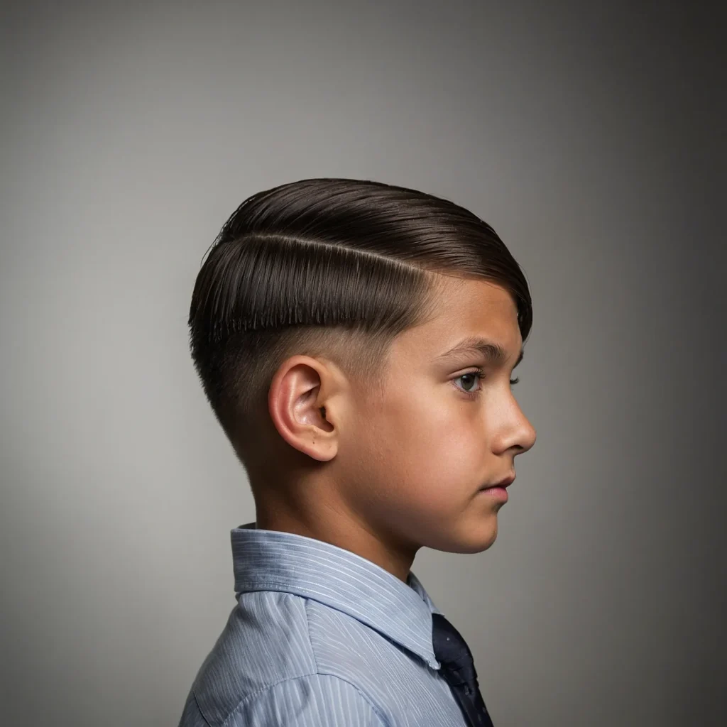 Side Part Comb Overboy with neatly parted h 1