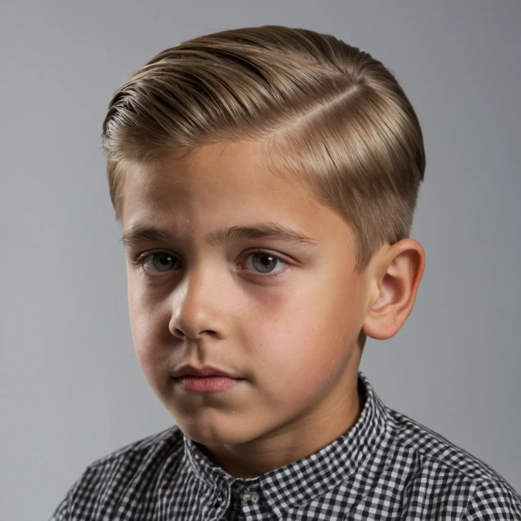Slick Side Partsideparted hairstyle on bo 1
