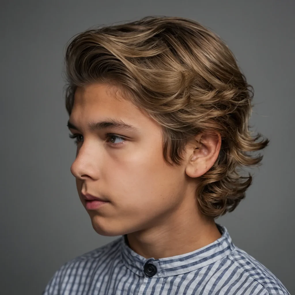 Soft Waves with Side Partboy with soft wavy 1