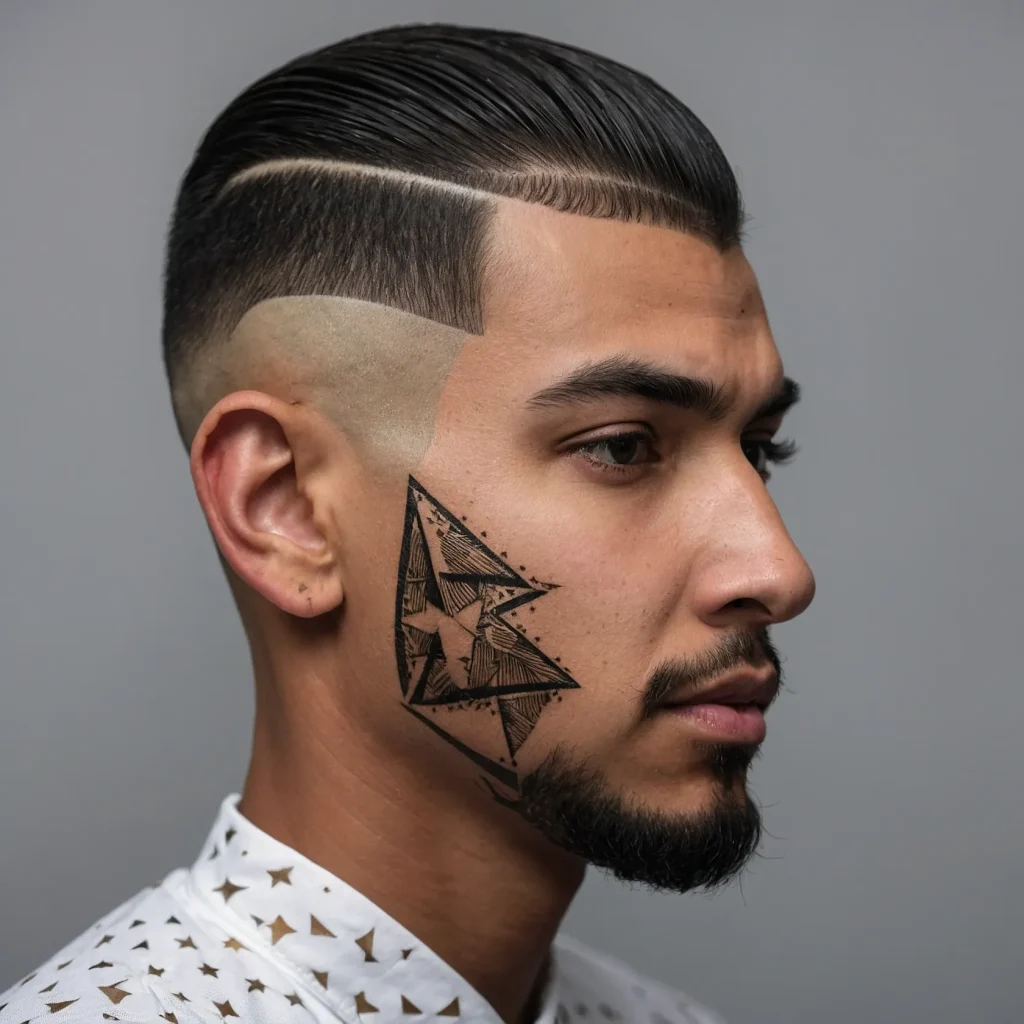 Star or Triangle Fade Cutsman with high f 2