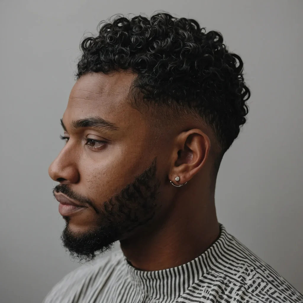 Temple Fade Brooklyn FadeBlack man with t 2