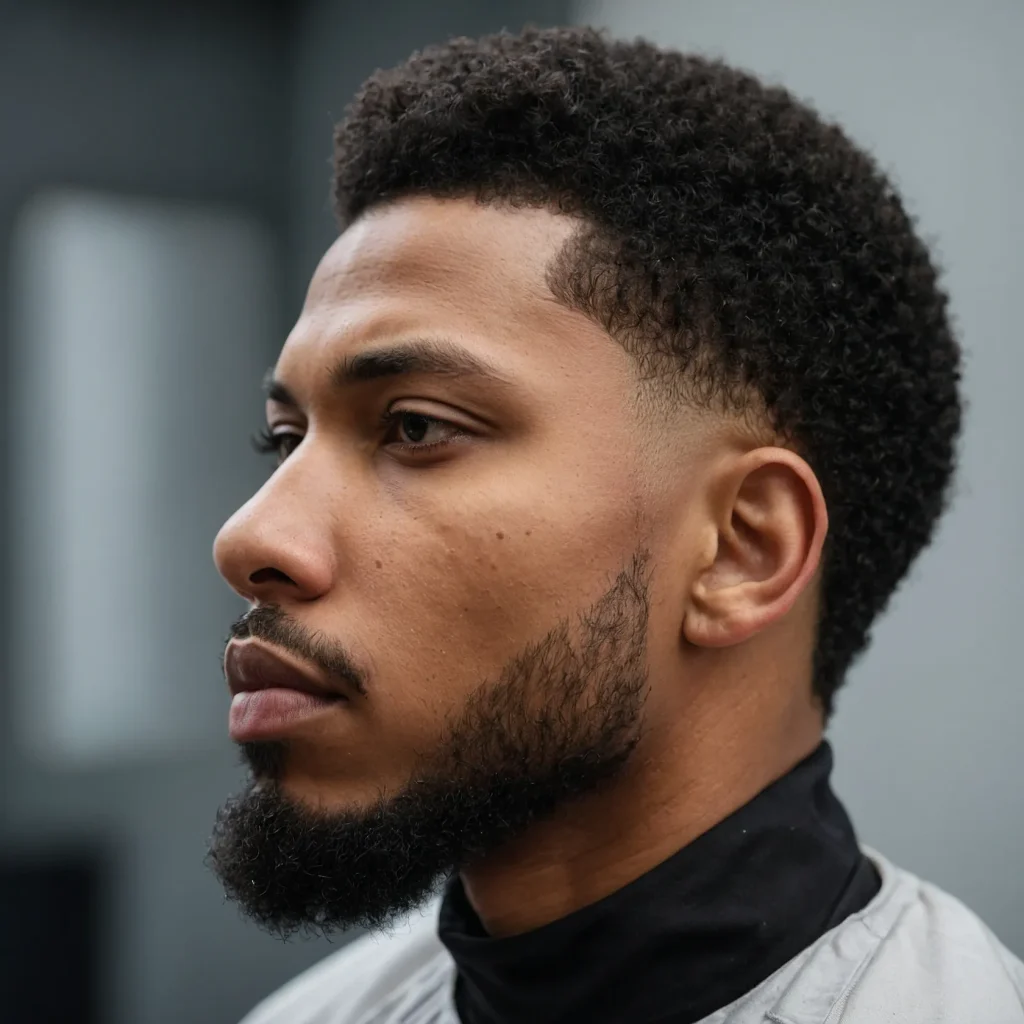 Afro Taper Fademan with rounded afro pair