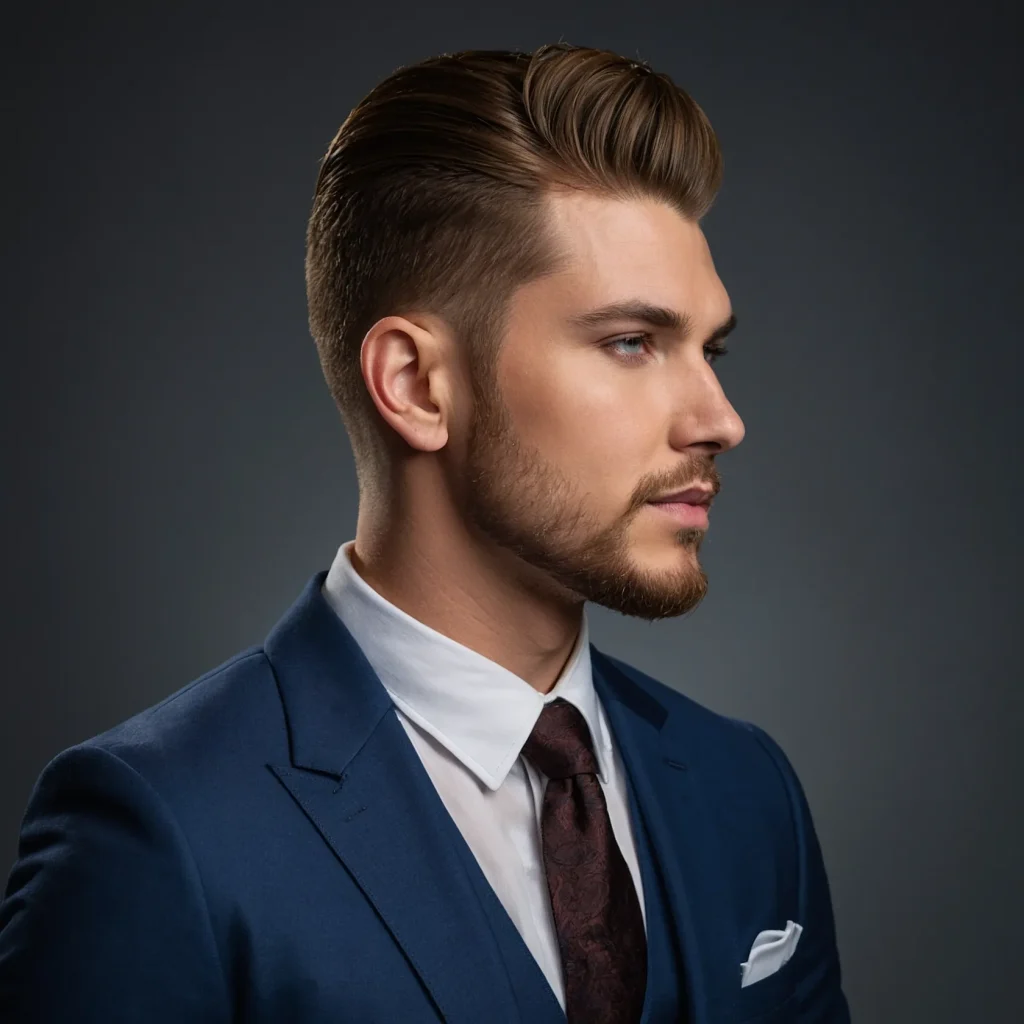Burst Fade Side PartMan with defined side 3