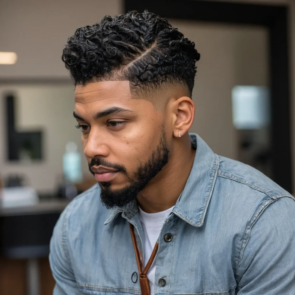 Burst Fade with Brushed TwistsTwists brushed 3