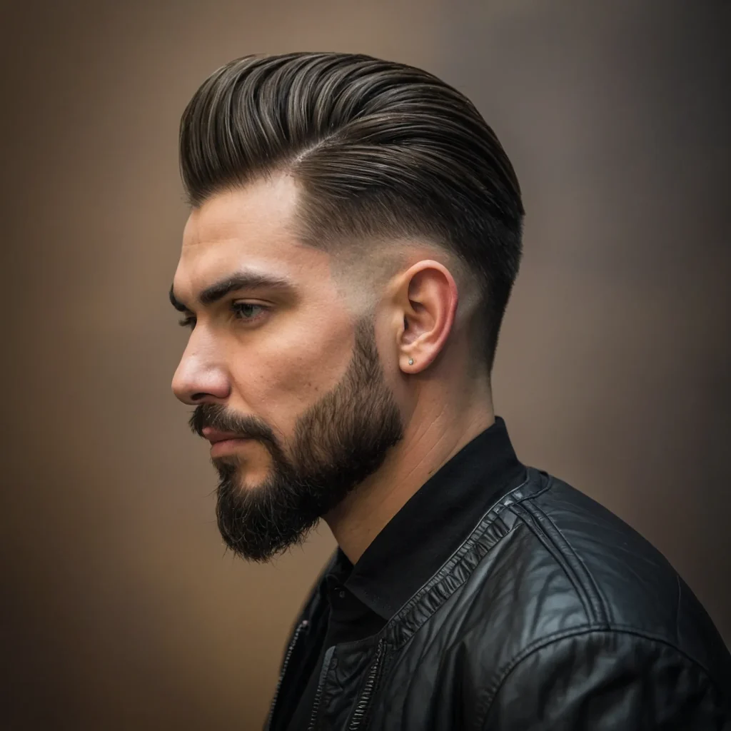 Burst Fade with Comb OverSidecombed top paire 3