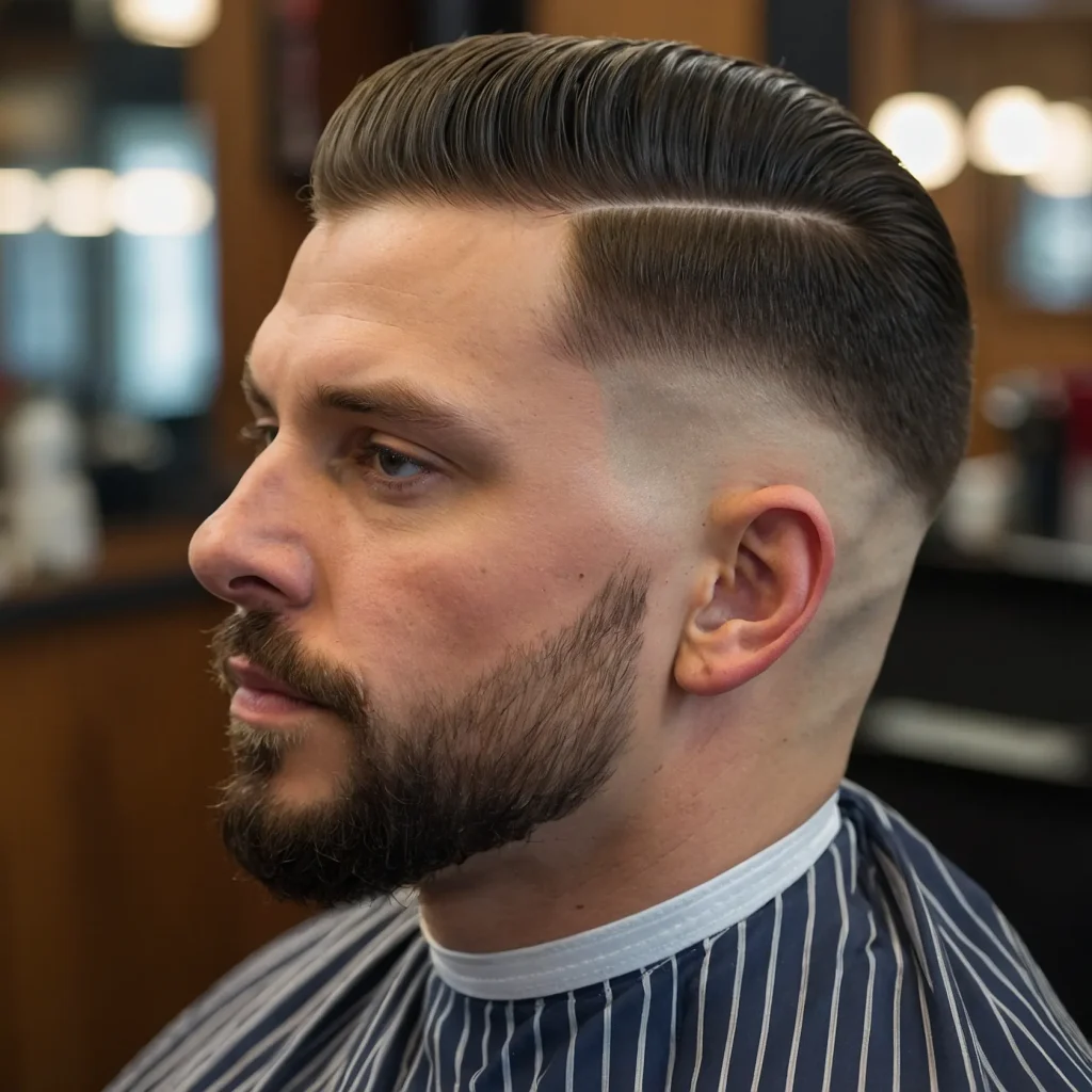 Classic Mid Taper Fadewhite man with cle3