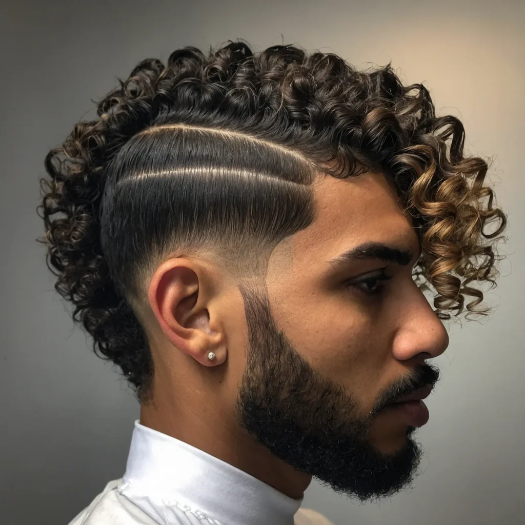 Drop Taper Fade for CurlsDrop taper that curv