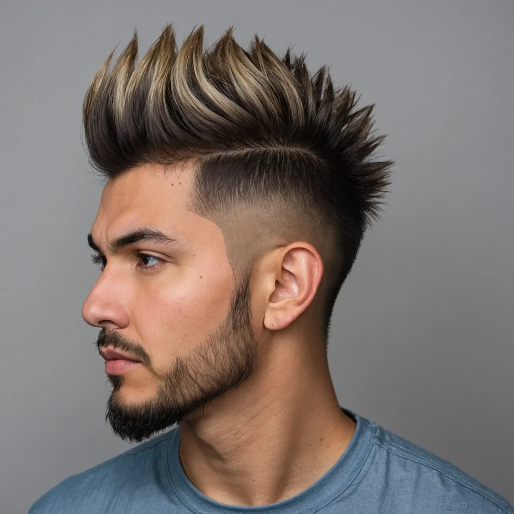 Faux Hawk with Burst FadeFaux hawk styling co 3