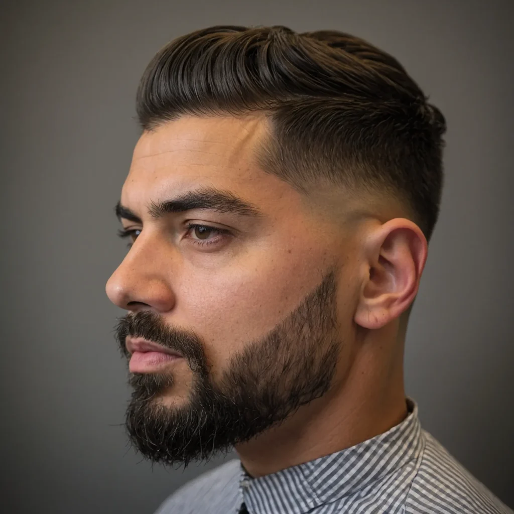 Layered Taper Fademan with layered haircut