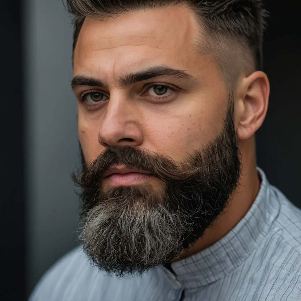 Low Fade with Beard BlendBeard seamlessly con 3