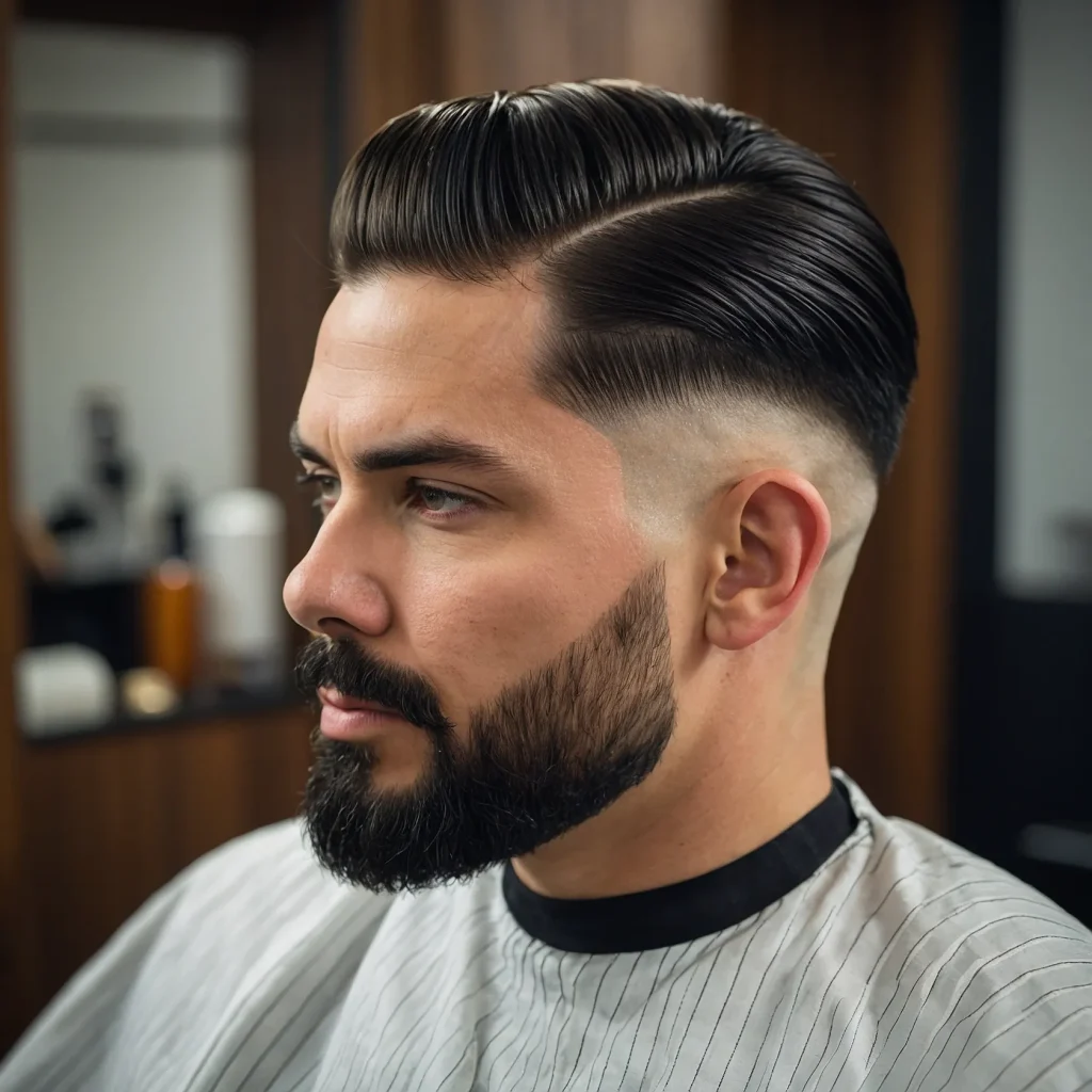 Low Fade with Comb OverComb over with volume 0