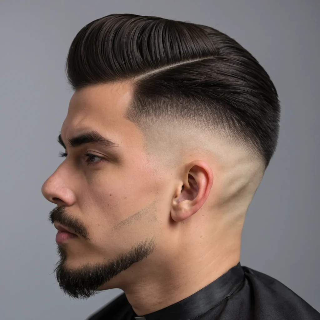 Low Fade with Flat TopEvenly trimmed flat top 3