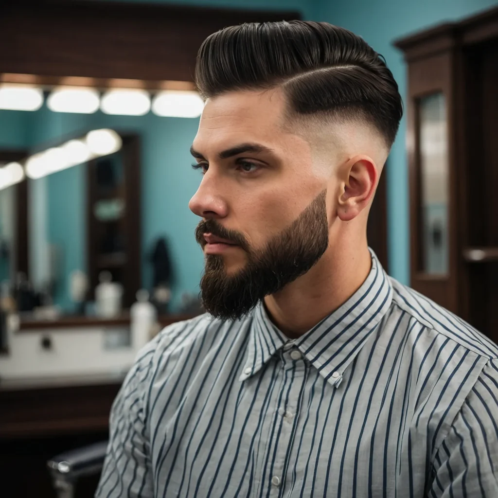 Low Fade with MediumLength TopLonger top styl 3