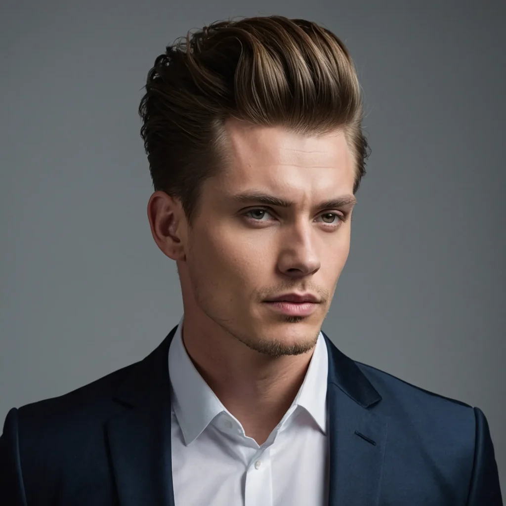 Low Fade with QuiffVoluminous quiff styled b3
