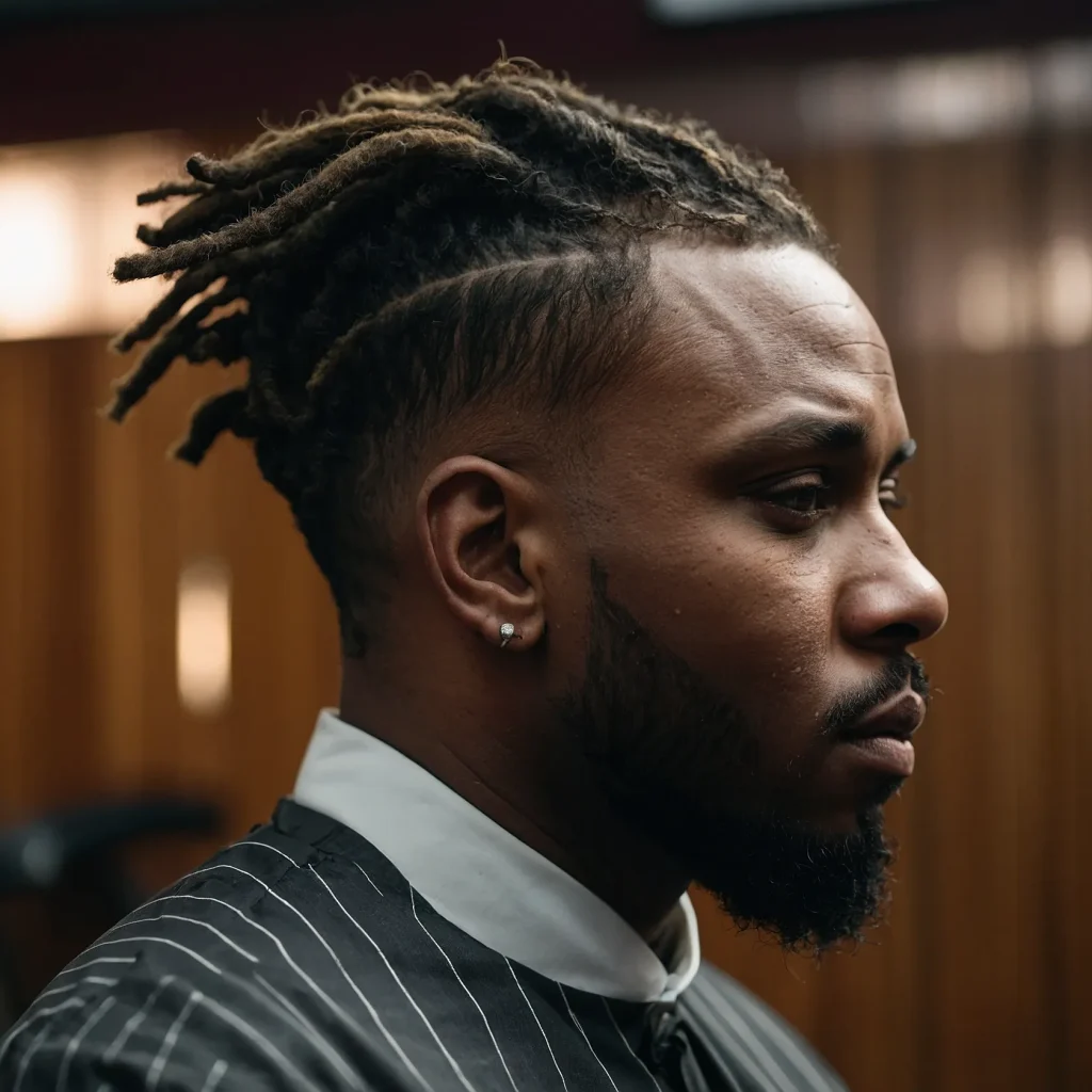 Low Fade with Short DreadsShort dreadlocks re 0