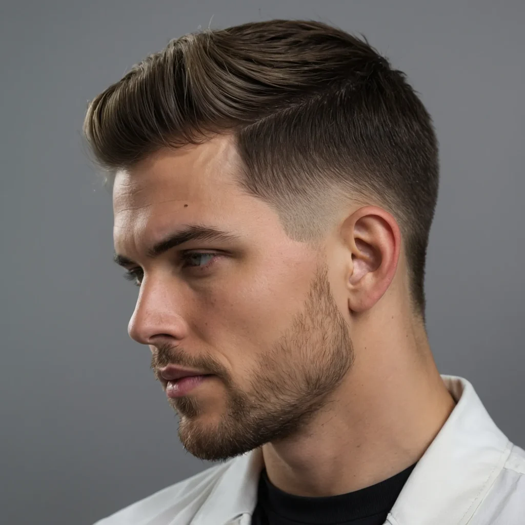 Low Fade with Straight Hair TopStraight brush 3
