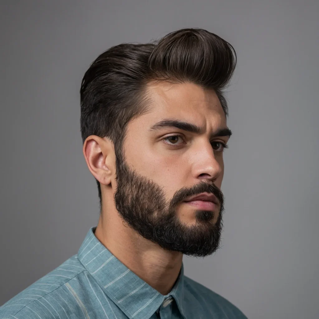 Low Taper with Sideburn BlendSoft taper near