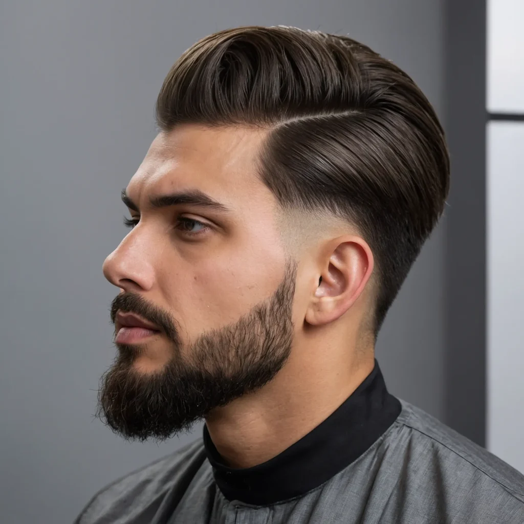 Mid Taper Fade with BrushedUp Topvoluminous 3 (1)