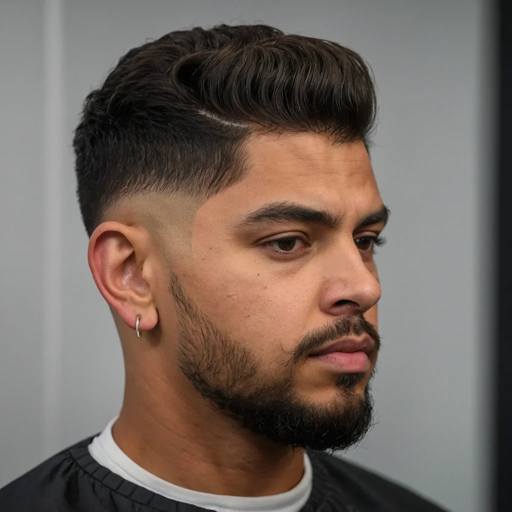 Mid Taper Fade with Drop Shaperounded drop 0