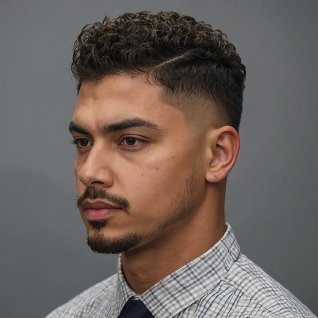 Mid Taper Fade with Even CropEven cropped cur