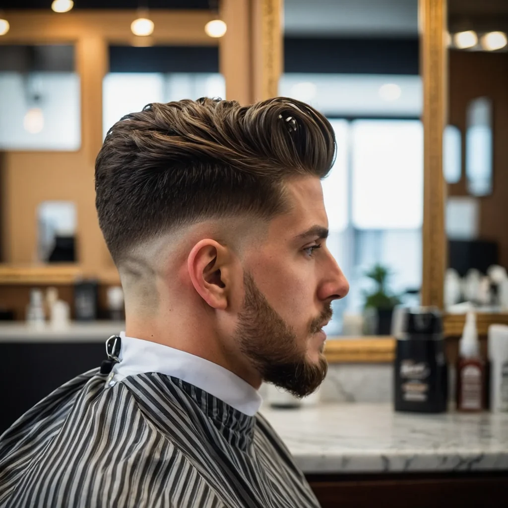 Mid Taper Fade with High Volume Topfullbodi 0